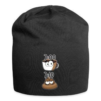 KAFFEE KACKEN KACKE MORGENSCHISS - Jersey-Beanie - Schwarz - Vorne