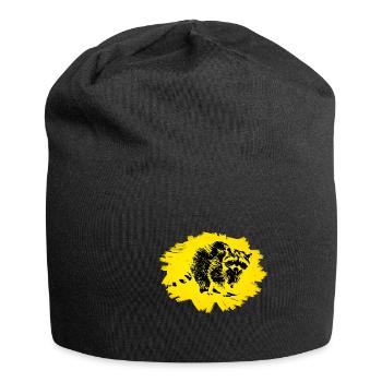 Waschbär - Jersey-Beanie - Schwarz - Vorne