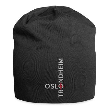OSLO to TRONDHEIM - Jersey Beanie - black - Front
