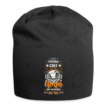 Head Chef Restaurant -starred chef Gastronomy - Jersey Beanie - black - Front