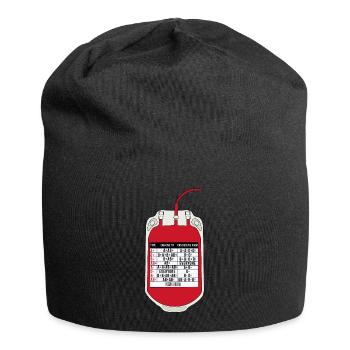 Tableau des donneurs et des receveurs de sang - Bonnet en jersey - noir - Devant