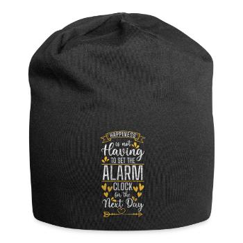 Glück Positives Denken Liebe Glückssymbol - Jersey-Beanie - Schwarz - Vorne