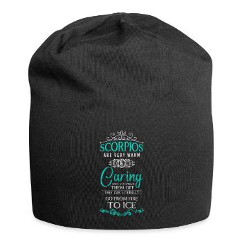 Skorpion Tierkreiszeichen Konstellation - Jersey-Beanie - Schwarz - Vorne