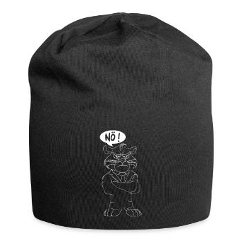 Elegante Bulldogge im Anzug Nein - Jersey-Beanie - Schwarz - Vorne