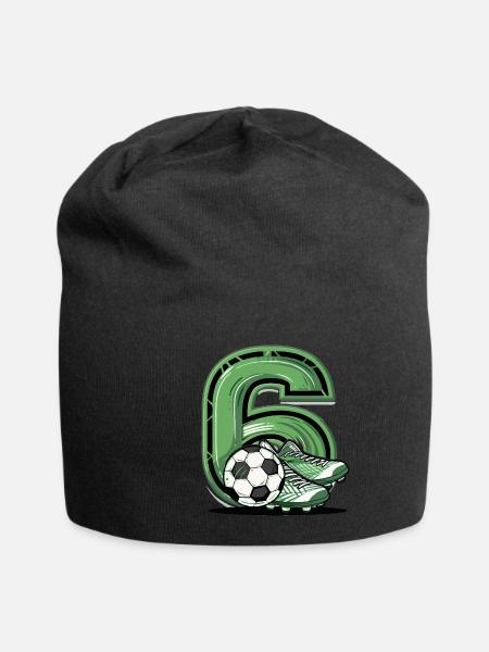 Football 6 ans - Bonnet en jersey - noir