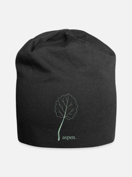 Aspen. - Jersey Beanie - black