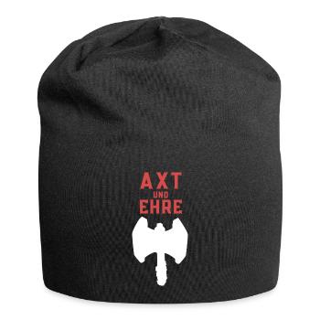Axt und Ehre - Jersey-Beanie - Schwarz - Vorne