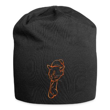 Sleeping cat - Jersey-Beanie - Schwarz - Vorne