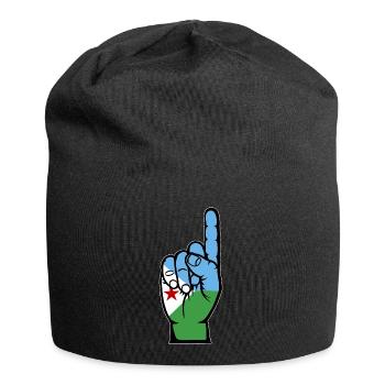 Drapeau de Djibouti numéro 1 - Bonnet en jersey - noir - Devant