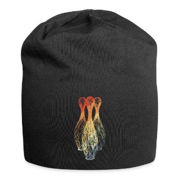 Bowling Pins Sketch - Jersey Beanie - black - Front