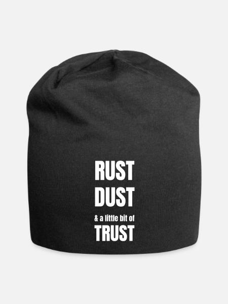 Rust, dust and a little bit of trust - Jersey-Beanie - Schwarz