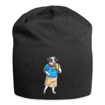 Kuh Bier - Jersey-Beanie - Schwarz - Vorne