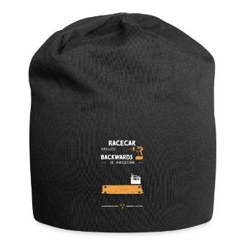 Racecar Spelled Backwards Is Rac... - Jersey Beanie - black - Front