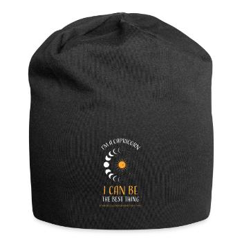 I'm A Capricorn I Can Be The Bes... - Jersey-Beanie - Schwarz - Vorne