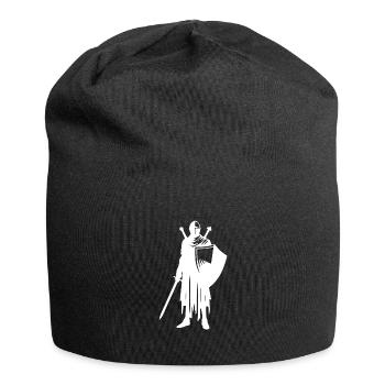 Schwertkrieger Stolzer Ritter Krieger - Jersey-Beanie - Schwarz - Vorne