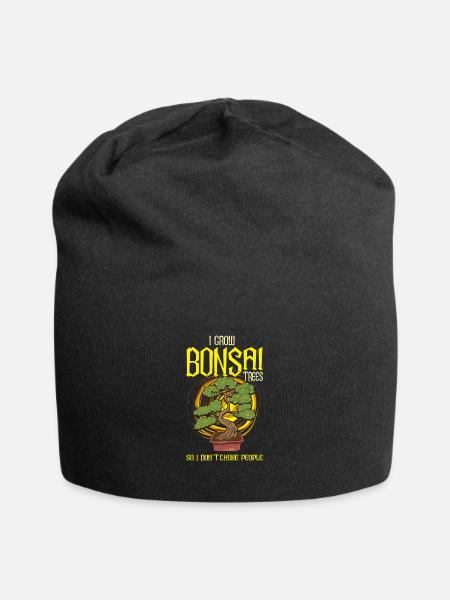 I Grow Bonsai Trees So I Don't Choke People - - Jersey-Beanie - Schwarz