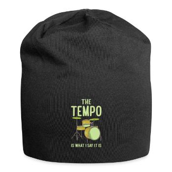 Drôle de batteur le tempo est ce que je dis c’est - Bonnet en jersey - noir - Devant