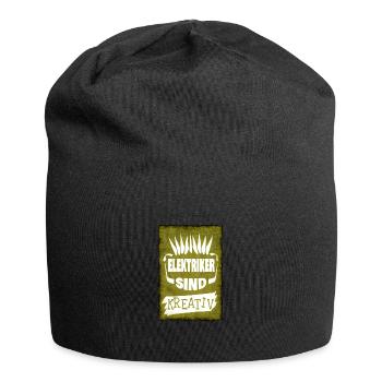 Elektriker - Jersey-Beanie - Schwarz - Vorne