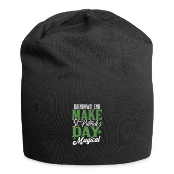 Rainbows End machen den St. Patricks Day magisch - Jersey-Beanie - Schwarz - Vorne