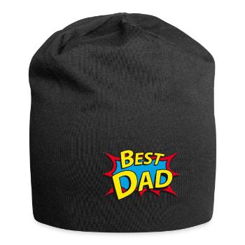 Meilleur papa - Bonnet en jersey - noir - Devant