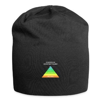 Schwäbische Bedürfnispyramide - Meine Ruhe Lustig - Jersey-Beanie - Schwarz - Vorne