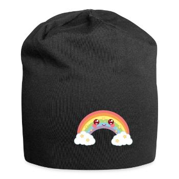 Rainbow - rainbow - Jersey Beanie - black - Front
