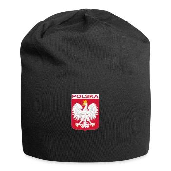 Eagle with Polska script - Jersey Beanie - black - Front
