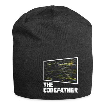 Le Codefather Programmeur Codage Coder Drôle - Bonnet en jersey - charbon - Devant