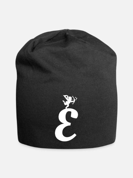 E - Jersey-Beanie - Schwarz