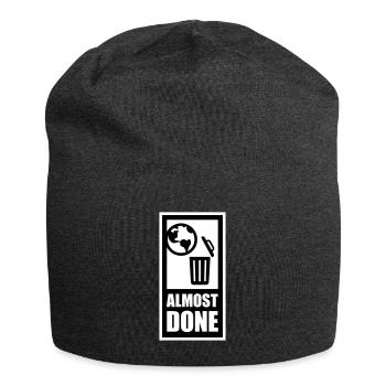 almost done - Jersey Beanie - charcoal grey - Front