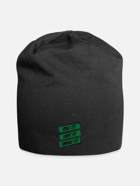 Smoky Collection - Jersey-Beanie - Schwarz