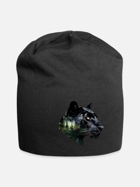 Panther - Jersey-Beanie - Schwarz