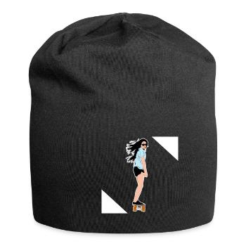 Skater Skatergirl Skateboarding Skating Skate - Jersey-Beanie - Schwarz - Vorne