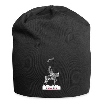 Polen Flagge Polska Husaria Husaren Kavallerie - Jersey-Beanie - Schwarz - Vorne
