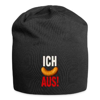 Lustiger Spruch Humor Ich Flip Aus Geschenkidee - Jersey-Beanie - Schwarz - Vorne