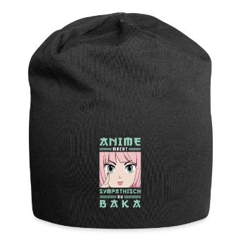 Anime Macht Sympathisch Du Baka Animes - Jersey-Beanie - Schwarz - Vorne