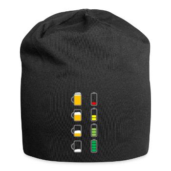 Recharge beer battery - Jersey Beanie - black - Front