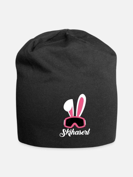 Skihaserl - Jersey-Beanie - Schwarz