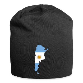 Argentinien - Jersey-Beanie - Schwarz - Vorne