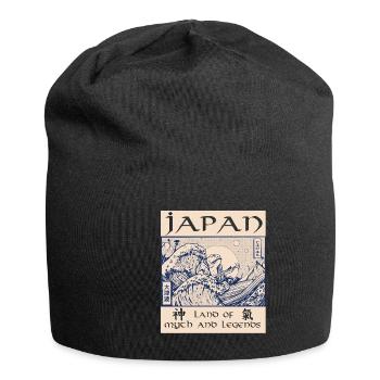 Japon Histoire démon tsunami - Bonnet en jersey - noir - Devant