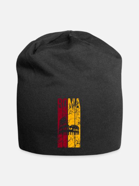 Rom T-Shirt Design Grunge Effekt Roma Rom Rome - Jersey-Beanie - Schwarz