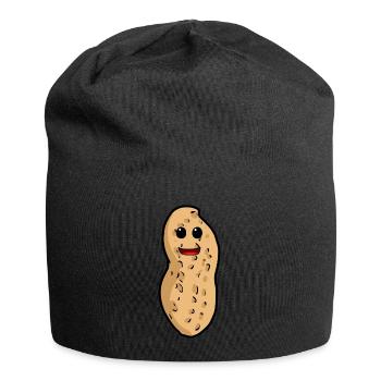 Erdnuss Nuss Kinder Kind Nuss Kleinkind Baby - Jersey-Beanie - Schwarz - Vorne