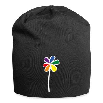 Pride Flower - Blume LGBT - Jersey-Beanie - Schwarz - Vorne
