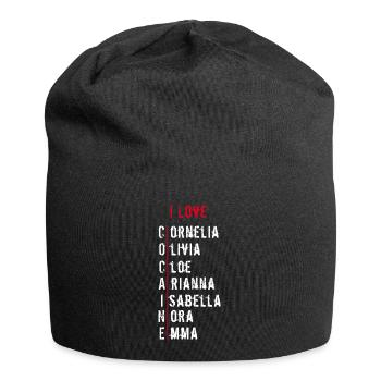 J’adore la cocaïne | texte blanc - Bonnet en jersey - noir - Devant