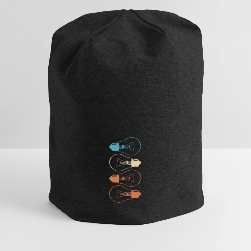 Idea Light Bulb Light Brain Lamp Thinking Vector Jersey Beanie