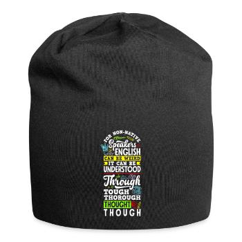 ESL Teacher Linguist Multilingual Teaching - Jersey Beanie - black - Front