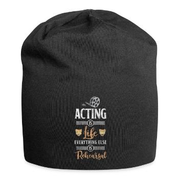 Bühne Drama Oper Broadway - Jersey-Beanie - Schwarz - Vorne