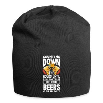I can enjoy some ice-cold beers at the BBQ party - Jersey Beanie - black - Front