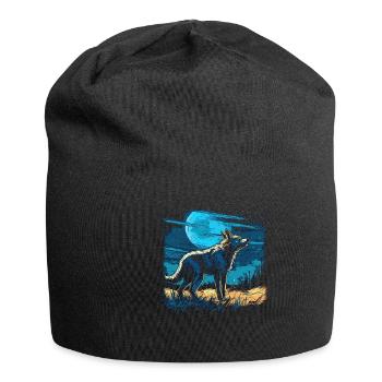 Hund Wolf Werwolf Cerberus Höllenhund mythos - Jersey-Beanie - Schwarz - Vorne