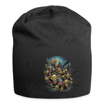 Monster Monster Demon Devil Vampire Guhl Zombie - Jersey Beanie - black - Front